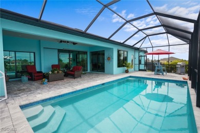 WOW! 2024 Gulf Access Pool Home on a Wide Canal - One Bridge to on Burnt Store Golf Club in Florida - for sale on GolfHomes.com, golf home, golf lot