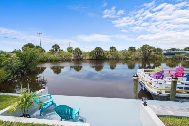 WOW! 2024 Gulf Access Pool Home on a Wide Canal - One Bridge to on Burnt Store Golf Club in Florida - for sale on GolfHomes.com, golf home, golf lot