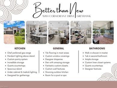 Move in with your suitcase, not your contractor.
Built in 2022 on Calusa Pines Golf Club in Florida - for sale on GolfHomes.com, golf home, golf lot