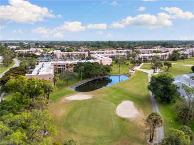 Wake up to serene lake and golf course views from this furnished on Quail Run Golf Club In Naples in Florida - for sale on GolfHomes.com, golf home, golf lot