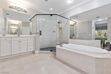 Step into elevated Florida living in this beautifully updated on Shadow Wood Preserve in Florida - for sale on GolfHomes.com, golf home, golf lot