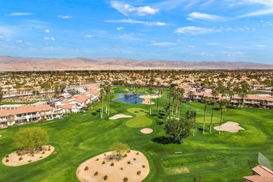 Dramatic lake, fairway and views of the Santa Rosa Mountains on Palm Royale Country Club in California - for sale on GolfHomes.com, golf home, golf lot