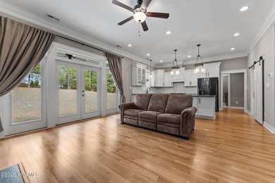 Beautifully crafted 2020 farmhouse-style home in gated Pinewild on Pinewild Country Club of Pinehurst in North Carolina - for sale on GolfHomes.com, golf home, golf lot