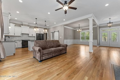 Beautifully crafted 2020 farmhouse-style home in gated Pinewild on Pinewild Country Club of Pinehurst in North Carolina - for sale on GolfHomes.com, golf home, golf lot