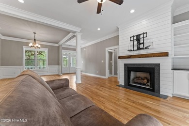 Beautifully crafted 2020 farmhouse-style home in gated Pinewild on Pinewild Country Club of Pinehurst in North Carolina - for sale on GolfHomes.com, golf home, golf lot