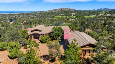 Located on a cul-de-sac, this stunning mountain luxury custom on Talking Rock Golf Club in Arizona - for sale on GolfHomes.com, golf home, golf lot