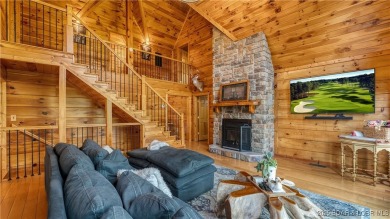 Step into the charm of true log home living in the prestigious on The Club At Old Kinderhook in Missouri - for sale on GolfHomes.com, golf home, golf lot