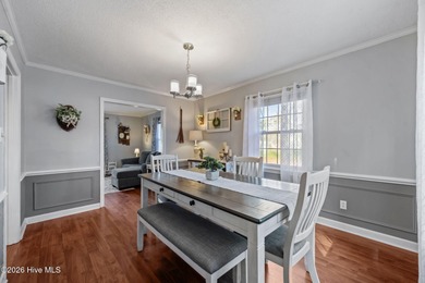 Welcome home! This spacious 4-bedroom 2.5 bathroom beauty is on Jacksonville Country Club in North Carolina - for sale on GolfHomes.com, golf home, golf lot