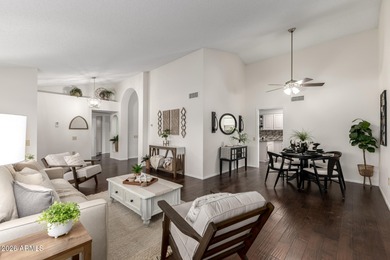 NEW ROOF 2022. NEW HVAC 2021. All new interior paint, HARDWOOD on Grandview Golf Course in Arizona - for sale on GolfHomes.com, golf home, golf lot