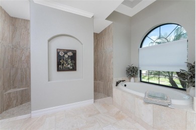 This elegant open concept custom home with superb quality and on Twin Isles Country Club in Florida - for sale on GolfHomes.com, golf home, golf lot