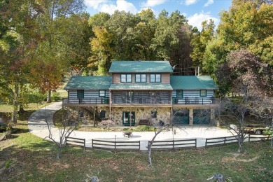 The essence of Tennessee Living! Honest Abe Log Home perched on on Hidden Valley Golf and Country Club in Tennessee - for sale on GolfHomes.com, golf home, golf lot