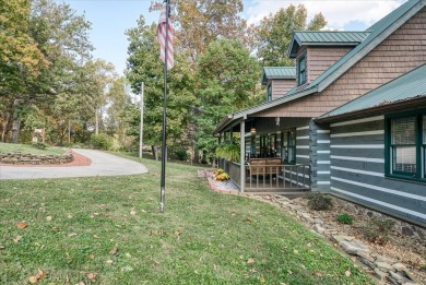 The essence of Tennessee Living! Honest Abe Log Home perched on on Hidden Valley Golf and Country Club in Tennessee - for sale on GolfHomes.com, golf home, golf lot