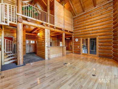 Spectacular Meadowcreek Log home with incredible mtn views. 5 on Meadowcreek Golf Resort in Idaho - for sale on GolfHomes.com, golf home, golf lot
