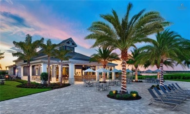 Discover luxury living within the serene coastal modern ambiance on Old Corkscrew Golf Club in Florida - for sale on GolfHomes.com, golf home, golf lot