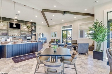 Discover luxury living within the serene coastal modern ambiance on Old Corkscrew Golf Club in Florida - for sale on GolfHomes.com, golf home, golf lot