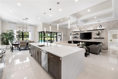 A true showpiece of modern luxury, this one of a kind Pinnacle on Calusa Pines Golf Club in Florida - for sale on GolfHomes.com, golf home, golf lot