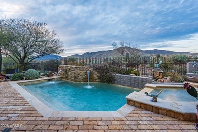 Nestled at the end of a long private drive, this timeless Desert on Desert Mountain Golf Club - Renegade Course in Arizona - for sale on GolfHomes.com, golf home, golf lot