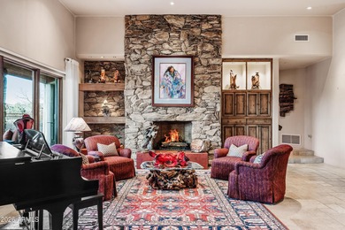 Nestled at the end of a long private drive, this timeless Desert on Desert Mountain Golf Club - Renegade Course in Arizona - for sale on GolfHomes.com, golf home, golf lot