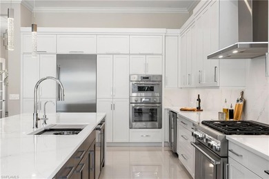 A true showpiece of modern luxury, this one of a kind Pinnacle on Calusa Pines Golf Club in Florida - for sale on GolfHomes.com, golf home, golf lot