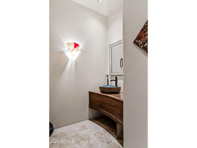 Nestled at the end of a long private drive, this timeless Desert on Desert Mountain Golf Club - Renegade Course in Arizona - for sale on GolfHomes.com, golf home, golf lot