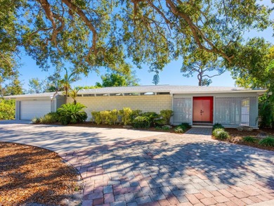 The Bechtel House (1967) is an important mid-century modern on Sara Bay Country Club in Florida - for sale on GolfHomes.com, golf home, golf lot