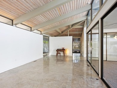 The Bechtel House (1967) is an important mid-century modern on Sara Bay Country Club in Florida - for sale on GolfHomes.com, golf home, golf lot