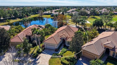 Welcome home to this beautifully updated three-bedroom residence on Lakewood Ranch Golf and Country Club in Florida - for sale on GolfHomes.com, golf home, golf lot