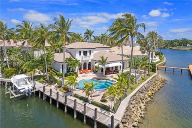 Beautiful waterfront property on a point lot with 260' of on North Palm Beach Country Club in Florida - for sale on GolfHomes.com, golf home, golf lot