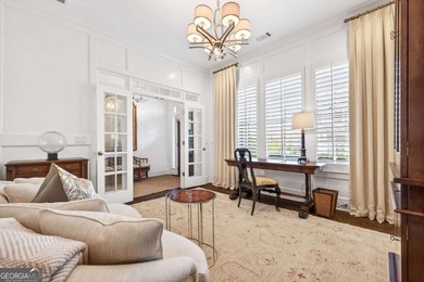 This STUNNING home nestled on the COVETED END LOT of the on North Fulton Golf Course in Georgia - for sale on GolfHomes.com, golf home, golf lot