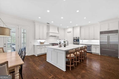 This STUNNING home nestled on the COVETED END LOT of the on North Fulton Golf Course in Georgia - for sale on GolfHomes.com, golf home, golf lot