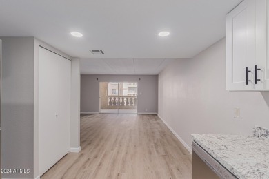 Experience luxury living in this fully remodeled 1-bedroom on Scottsdale Shadows in Arizona - for sale on GolfHomes.com, golf home, golf lot