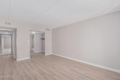 Experience luxury living in this fully remodeled 1-bedroom on Scottsdale Shadows in Arizona - for sale on GolfHomes.com, golf home, golf lot