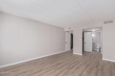 Experience luxury living in this fully remodeled 1-bedroom on Scottsdale Shadows in Arizona - for sale on GolfHomes.com, golf home, golf lot