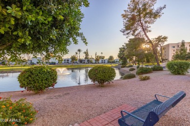 Experience luxury living in this fully remodeled 1-bedroom on Scottsdale Shadows in Arizona - for sale on GolfHomes.com, golf home, golf lot