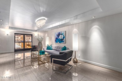 Experience luxury living in this fully remodeled 1-bedroom on Scottsdale Shadows in Arizona - for sale on GolfHomes.com, golf home, golf lot