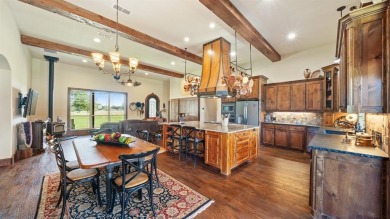 Only 50 miles from Dallas, this gorgeous stone brick home was on Indian Oaks Golf Club in Texas - for sale on GolfHomes.com, golf home, golf lot