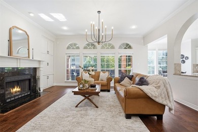 Dramatic entry welcomes you into elegant formal spaces accented on Timarron Country Club in Texas - for sale on GolfHomes.com, golf home, golf lot