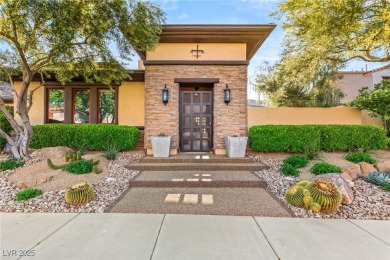 Cradled by the Red Rock Mountains, this exceptional estate on Red Rock Country Club in Nevada - for sale on GolfHomes.com, golf home, golf lot