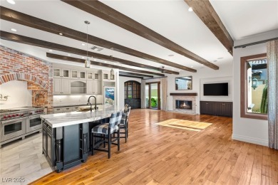 Cradled by the Red Rock Mountains, this exceptional estate on Red Rock Country Club in Nevada - for sale on GolfHomes.com, golf home, golf lot