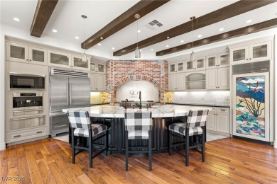 Cradled by the Red Rock Mountains, this exceptional estate on Red Rock Country Club in Nevada - for sale on GolfHomes.com, golf home, golf lot