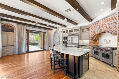 Cradled by the Red Rock Mountains, this exceptional estate on Red Rock Country Club in Nevada - for sale on GolfHomes.com, golf home, golf lot
