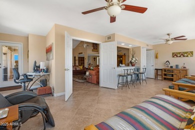 Huge modified Zuni plan boasts one of the most beautiful sunset on Cottonwood Country Club in Arizona - for sale on GolfHomes.com, golf home, golf lot