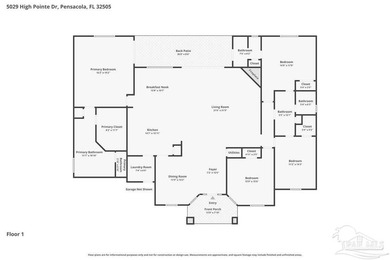 This beautiful one-story home, featuring four bedrooms and three on Marcus Pointe Golf Club in Florida - for sale on GolfHomes.com, golf home, golf lot