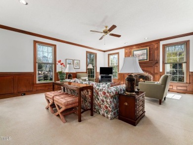 This charming Williamsburg-style custom-built home in the highly on Lochmere Golf Club in North Carolina - for sale on GolfHomes.com, golf home, golf lot