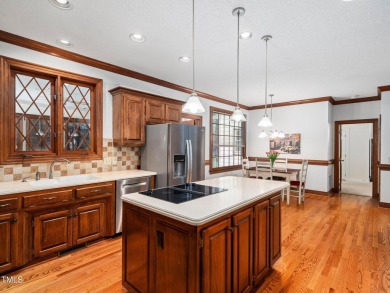 This charming Williamsburg-style custom-built home in the highly on Lochmere Golf Club in North Carolina - for sale on GolfHomes.com, golf home, golf lot