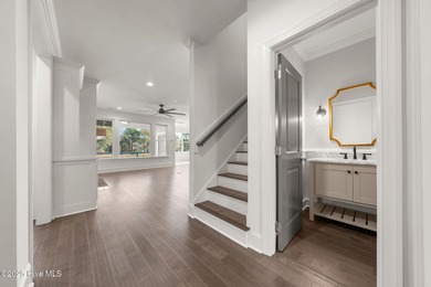 Modern Farmhouse Living Meets Coastal Convenience. A must see on River Landing Golf Course in North Carolina - for sale on GolfHomes.com, golf home, golf lot