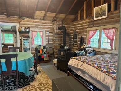 Step back in time with this charming, 100+ year-old seasonal log on Minnesota National Golf Course in Minnesota - for sale on GolfHomes.com, golf home, golf lot