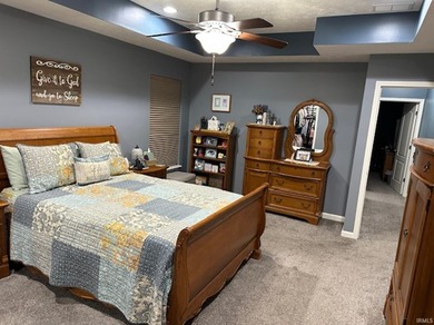 Beautiful ranch style home located on the 9th fairway at Wildcat on Wildcat Creek Golf Course in Indiana - for sale on GolfHomes.com, golf home, golf lot