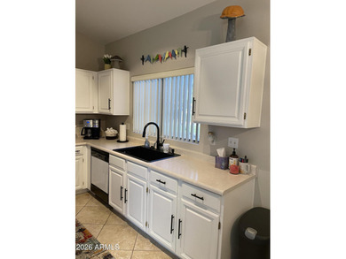 Beautiful 2-bedroom, 2-bath Corner Casita located in Sun Village on Sun Village Golf Course in Arizona - for sale on GolfHomes.com, golf home, golf lot