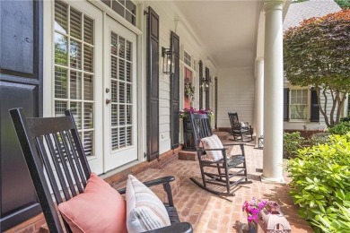 Southern-Inspired Cape Cod Estate on the 15th Hole in Gated on Alpharetta Athletic Club East in Georgia - for sale on GolfHomes.com, golf home, golf lot